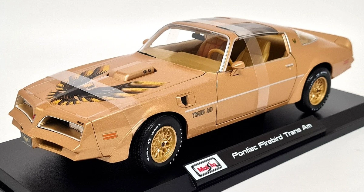 Maisto 1:18 SE 1978 Pontiac Firebird Trans Am Gold & Black Trim – Diecast Model Car (Special Edition Classic American Muscle)